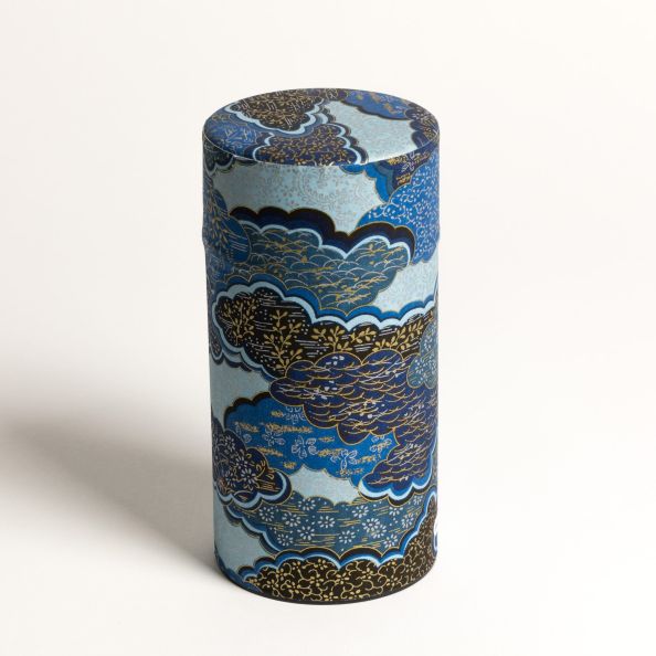 Boite Washi Bleu  avec des nuages 150 G