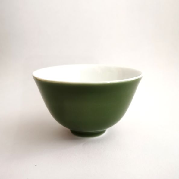 Mini tasse porcelaine verte - 10 cl