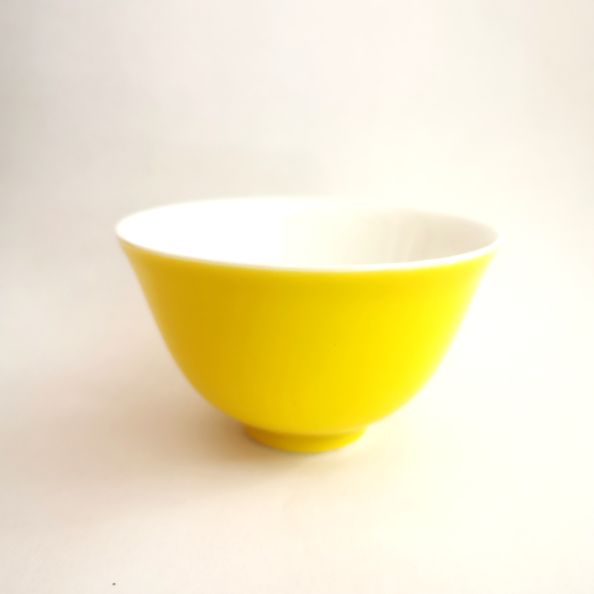 Mini tasse porcelaine jaune - 10 cl