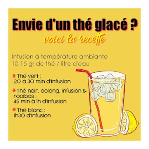 Recette du thé glacé